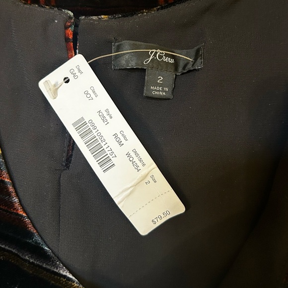 J. Crew‎ Stewart Tartan Plaid Velvet Tank Top - Picture 7 of 8